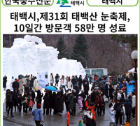 [카드뉴스] 태백시, 제31회 태백산 눈축제, 10일간 방문객 58만 명 성료