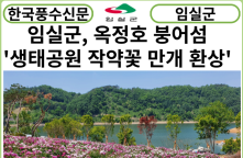 [카드뉴스]임실군, 옥정호 붕어섬 생태공원 작약꽃 만개…환상 꽃천지