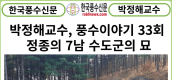 [카드뉴스] 한국풍수신문 박정해교수 풍수이야기 33회 ...정종의 7남 수도군의 묘